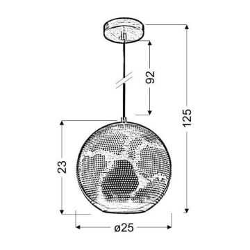 Πολύφωτο σε σχοινί SFINKS 1xE27/60W/230V