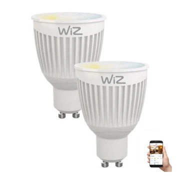 ΣET 2x Λάμπες LED ντιμαριζόμενες GU10/6,5W/230V 2700-6500K Wi-Fi - WiZ