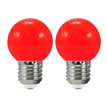 ΣΕΤ 2x  LED Λαμπτήρες PARTY E27/0,5W/36V κόκκινο