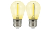 ΣΕΤ 2x Λαμπτήρας LED PARTY E27/0,3W/36V κίτρινο