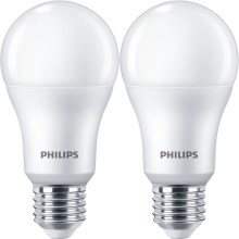 ΣΕΤ 2x Λαμπτήρας LED Philips A67 E27/13W/230V 4000K