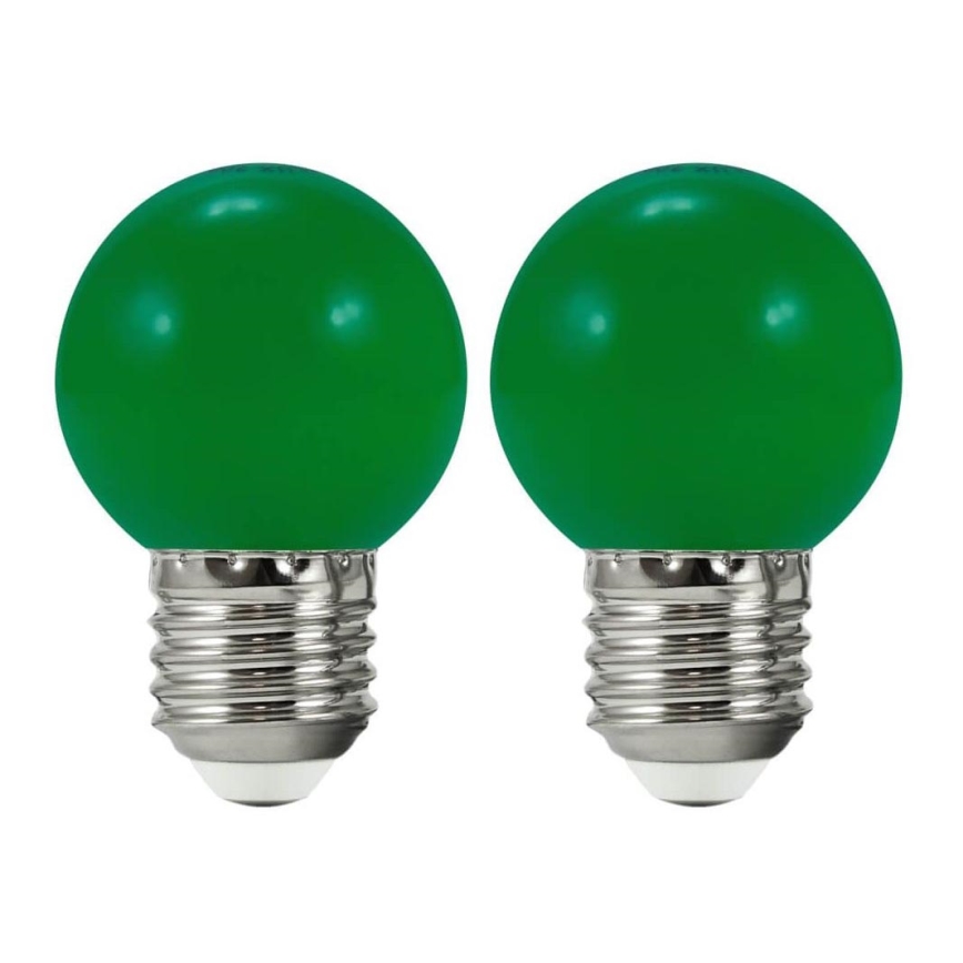 ΣΕΤ 2x Λαμπτήρες LED PARTY E27/0,5W/36V πράσινο