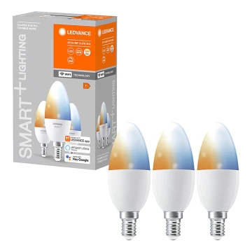 ΣΕΤ 3x Λάμπα Dimmer LED SMART+ E14/5W/230V 2700K-6500K Wi-Fi - Ledvance