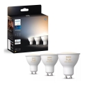 ΣΕΤ 3x Λαμπτήρας Dimming LED Philips Hue WHITE AMBIANCE GU10/4,2W/230V 2200-6500K