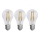 ΣΕΤ 3x Λαμπτήρας LED FILAMENT A60 E27/3,8W/230V 2700K Energy class A