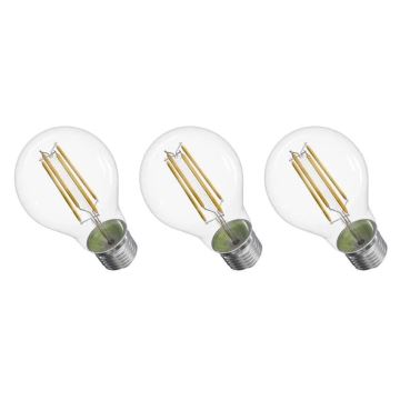 ΣΕΤ 3x Λαμπτήρας LED FILAMENT A60 E27/3,8W/230V 4000K Energy class A