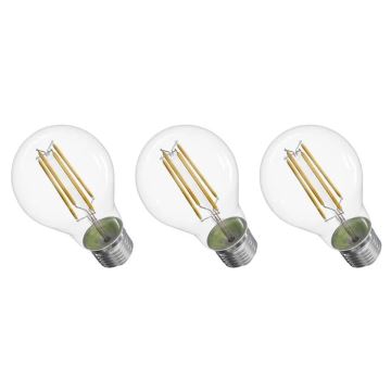 ΣΕΤ 3x Λαμπτήρας LED FILAMENT A60 E27/5W/230V 2700K Energy class A