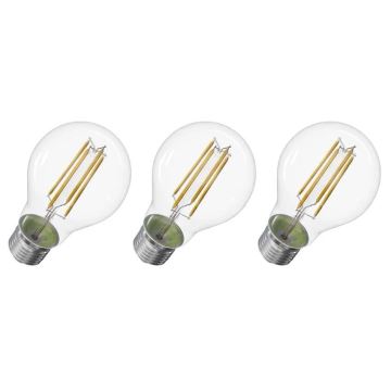 ΣΕΤ 3x Λαμπτήρας LED FILAMENT A60 E27/5W/230V 2700K Energy class A