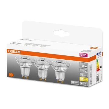 ΣΕΤ 3x Λαμπτήρας LED PAR16 GU10/4,3W/230V 2700K - Osram