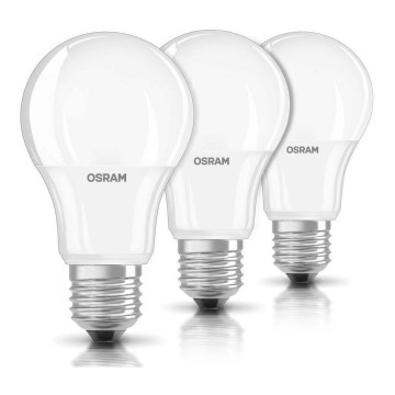 ΣΕΤ 3xLED Λαμπτήρας E27/8,5W/230V 2700K - Osram