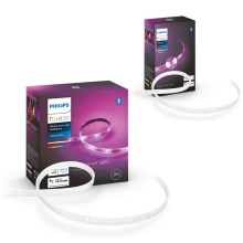 ΣΕΤ - Ταινία LED RGBW Dimmable Philips Hue WHITE AND COLOR AMBIANCE 2m LED/20W/230V + ταινία 1m LED/11W/12V