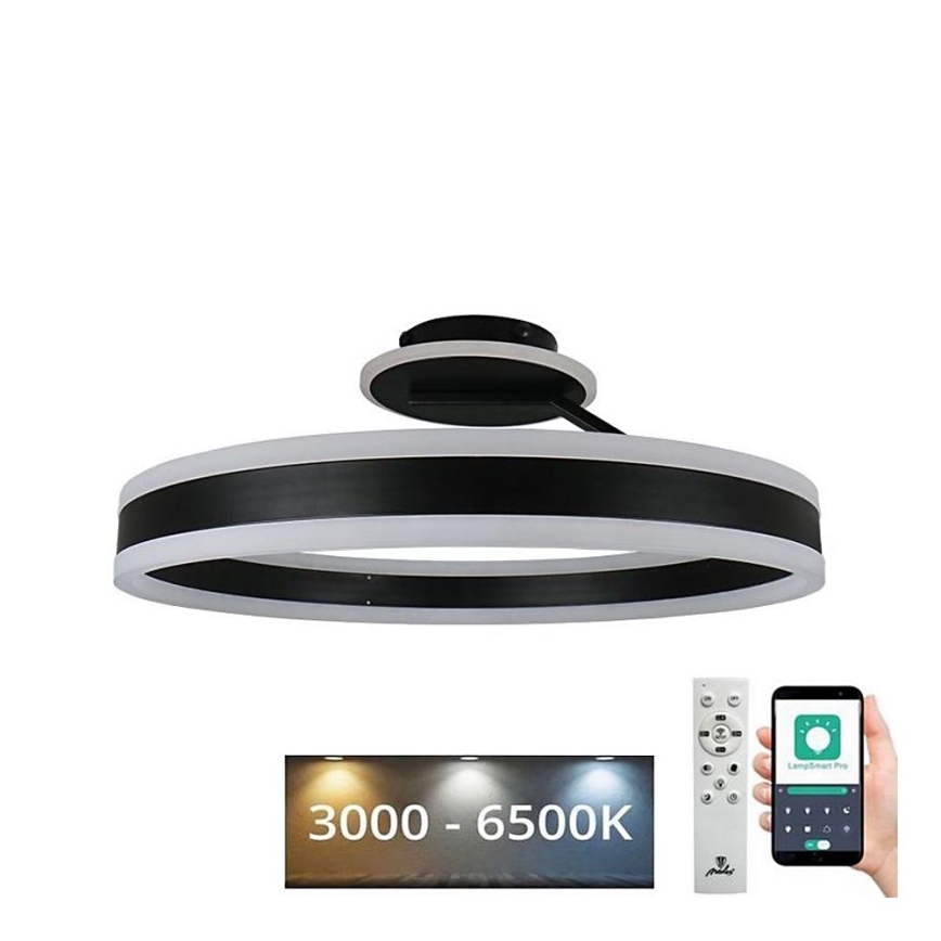 Σταθερό πολύφωτο dimming LED LED/86W/230V 3000-6500K μαύρο + τηλεχειριστήριο