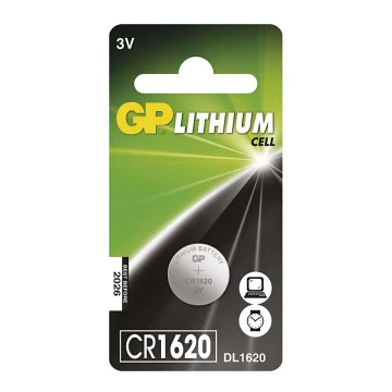 Στοιχείο λιθίου κουμπί CR1620 GP LITHIUM 3V/75 mAh