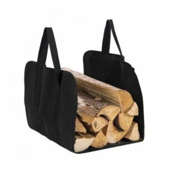 Τσάντα μεταφοράς ξύλων 100x45 cm μαύρο