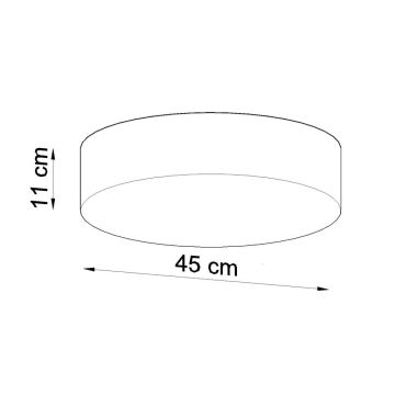 Φως οροφής ARENA 45 3xE27/60W/230V γκρι