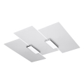 Φως οροφής FABIANO 3xE27/60W/230V λευκό/χρώμιο
