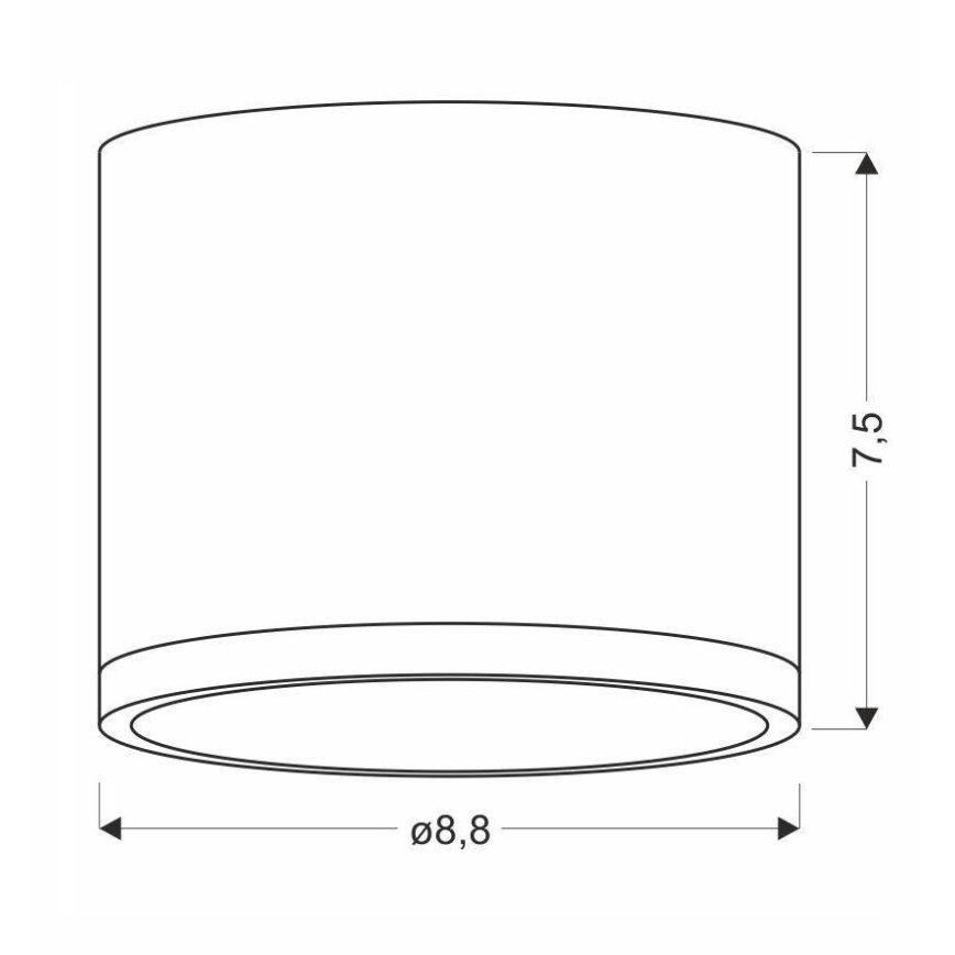 Φως οροφής LED TUBA LED/9W/230V