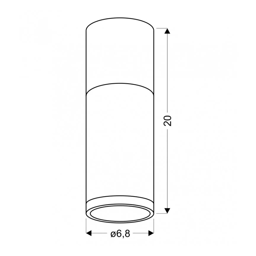 Φως οροφής TUBA GU10/15W/230V