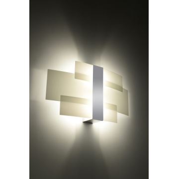 Φως τοίχου CELIA 2xG9/40W/230V χρώμιο/λευκό