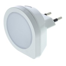 Φωτάκι νυκτός LED πρίζας με αισθητήρα LED/0,4W/230V 3000K λευκό