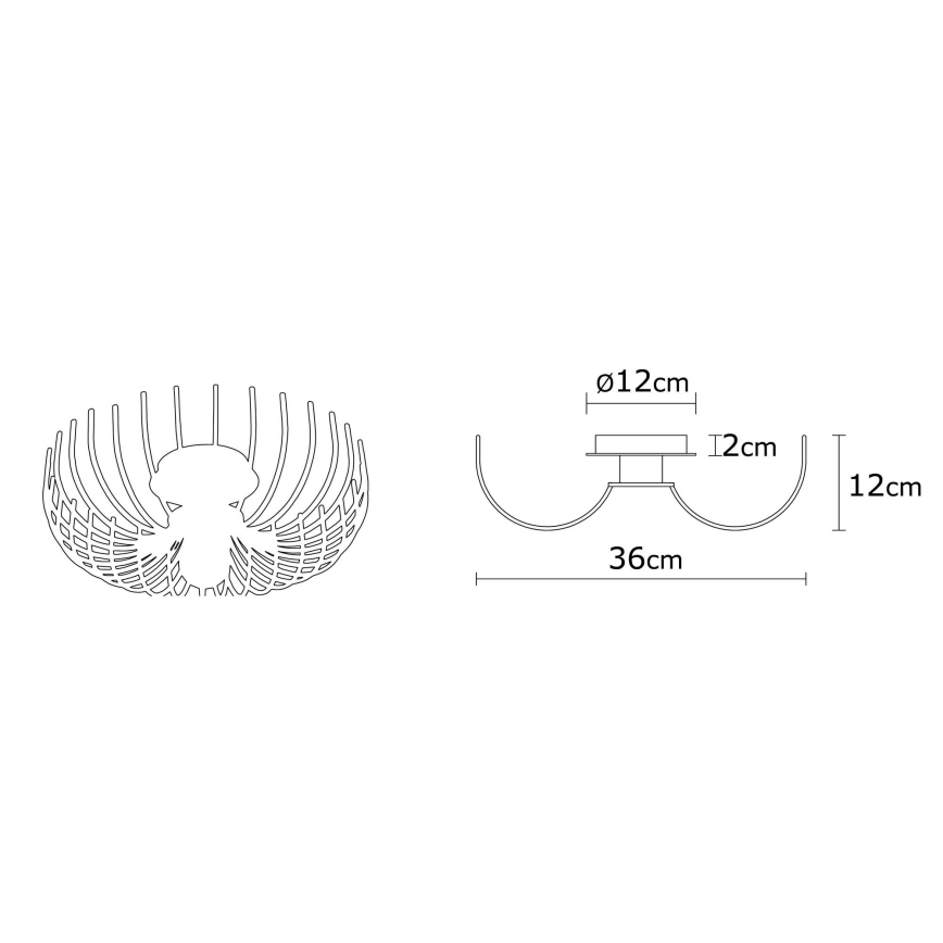 Φωτιστικό οροφής ASPENDOS 1xE27/40W/230V