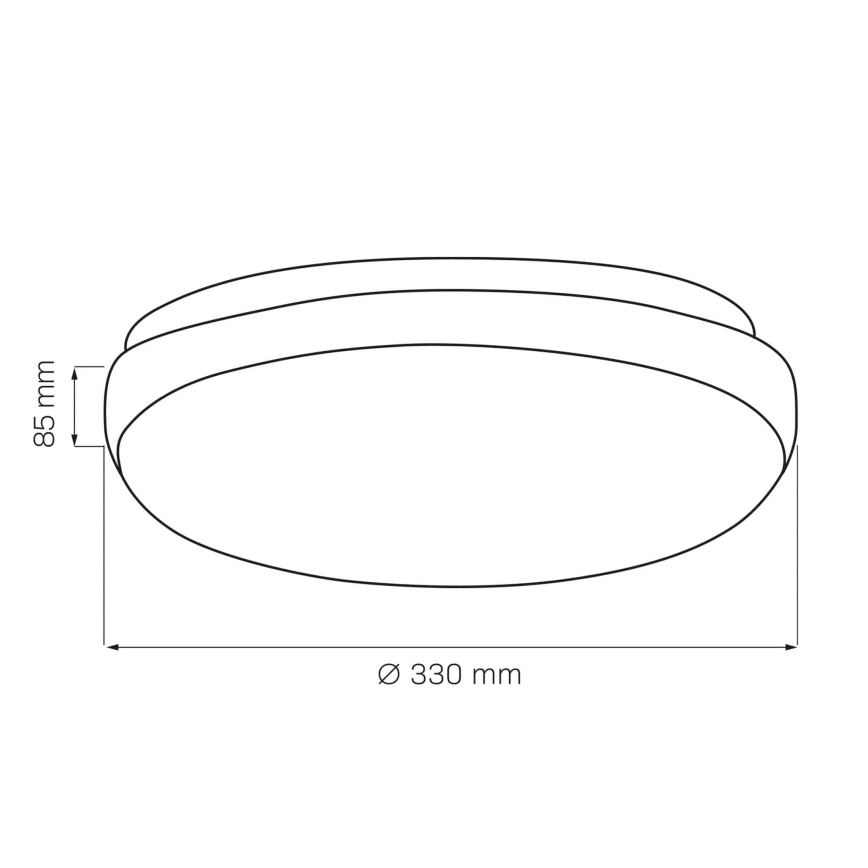 Φωτιστικό οροφής BOGDAN 2xE27/20W/230V διάμετρος 33 cm λευκό