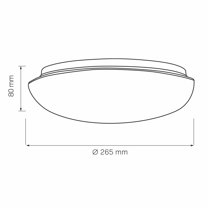 Φωτιστικό οροφής BONIFACY 1xE27/20W/230V διάμετρος 26,5 cm λευκό