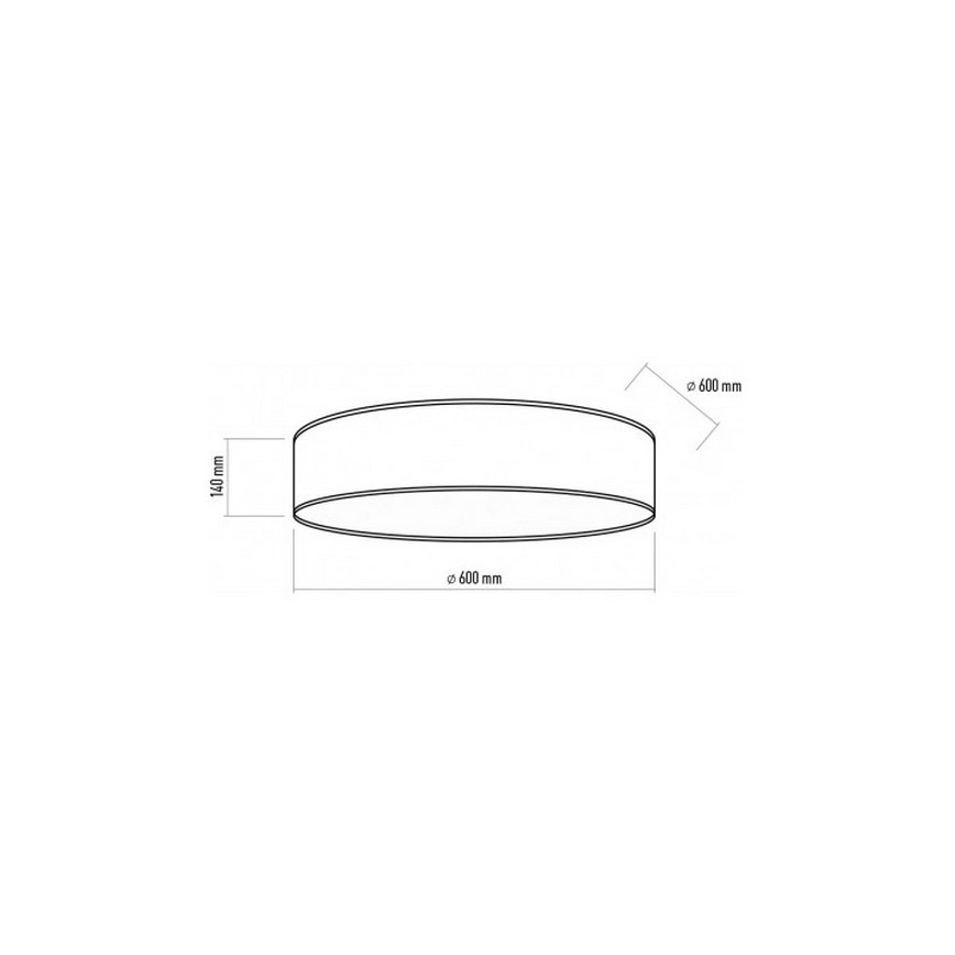 Φωτιστικό οροφής  CAREN  4xE27/15W/230V δ. 60 cm ανθρακί