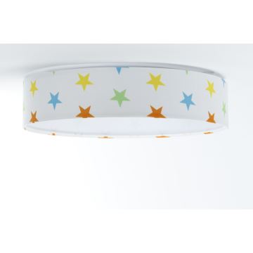 Φωτιστικό οροφής LED GALAXY KIDS LED/24W/230V αστέρια πολύχρωμα
