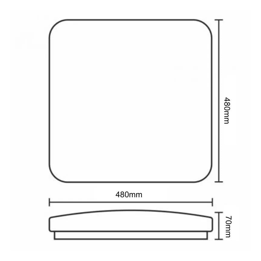 LED Dimmable φωτιστικό οροφής OPAL LED/48W/230V 3000-6500K + τηλεχειριστήριο