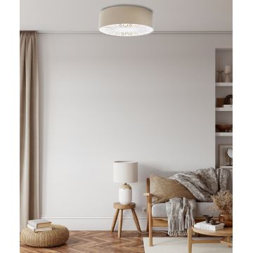 Φωτιστικό οροφής RAYS 2xE27/60W/230V διάμετρος 40 cm μπεζ