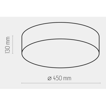Φωτιστικό οροφής RONDO 4xE27/15W/230V δ. 45 cm λευκό