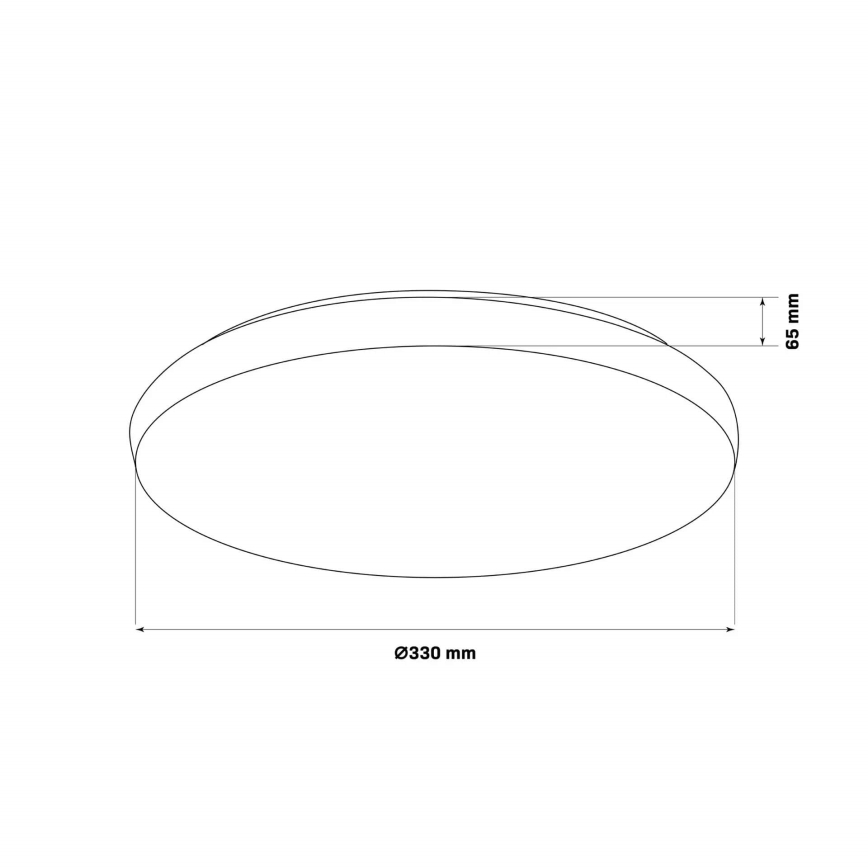 Φωτιστικό οροφής μπάνιου LED PIRIUS LED/17W/230V διάμετρος 33 cm IP44