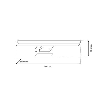 Φωτιστικό πίνακα LED  PINTO LED/7W/230V χρυσαφί