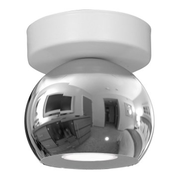 Φωτιστικό σποτ GALAXY 1xGU10/8W/230V λευκό/γυαλιστερό χρώμιο