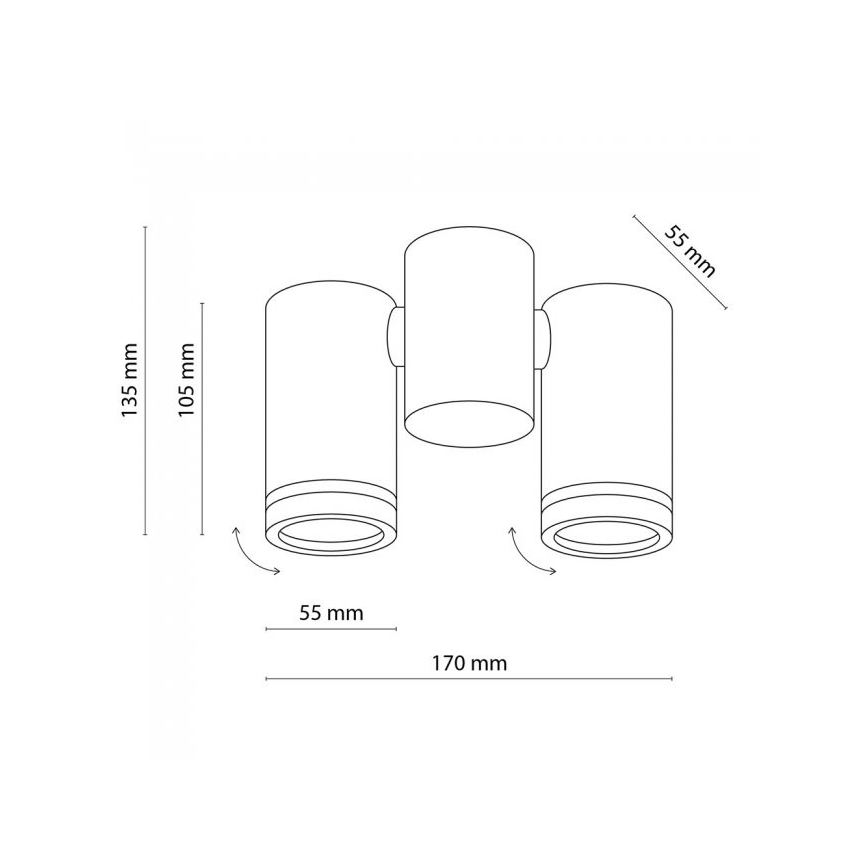 Φωτιστικό σποτ JET ΣΕΤ 2xGU10/10W/230V λευκό