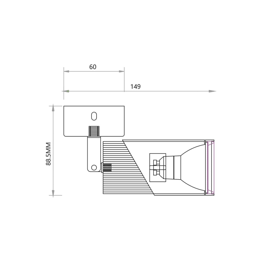 Φωτιστικό σποτ NEO 1xGU10/8W/230V λευκό