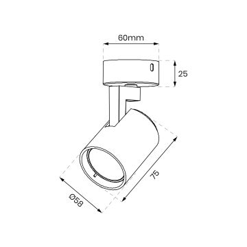 Φωτιστικό σποτ VOLF 1xGU10/10W/230V λευκό