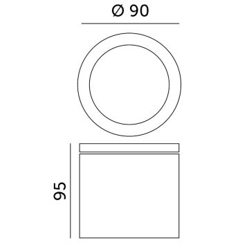 Φωτιστικό σποτ εξωτερικού χώρου 1xGU10/35W/230V IP54 στρογγυλό μαύρο