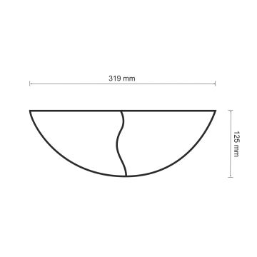 Φωτιστικό τοίχου FALA 1xE14/12W/230V γύψινο/λευκό