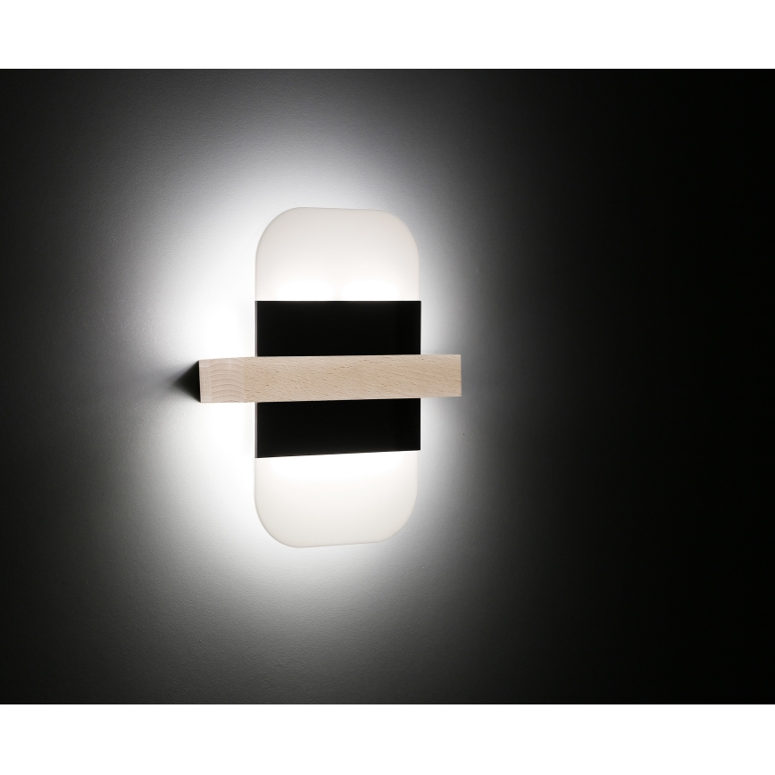 Φωτιστικό τοίχου LED APRIL LED/6W/230V λευκό/μαύρο