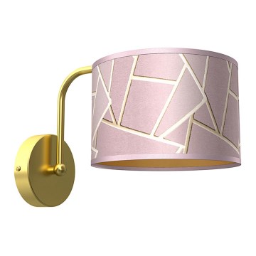 Φωτιστικό τοίχου ZIGGY 1xE27/60W/230V ροζ/χρυσό