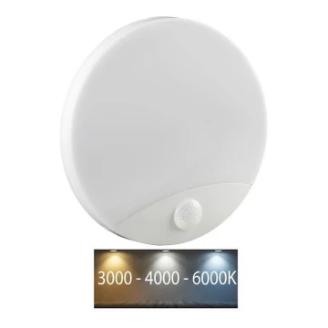 Φωτιστικό τοίχου μπάνιου LED με αισθητήρα SAMSUNG CHIP LED/15W/230V 3000/4000/6000K IP44 λευκό