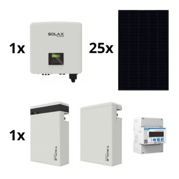 Φωτοβολταϊκό πακέτο:  SOLAX Power Inverter - 10kWp RISEN Full Black + 10kW inverter SOLAX 3f + μπαταρία 11,6 kWh