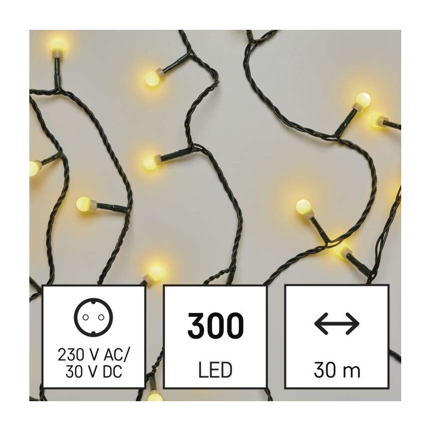 Χριστουγεννιάτικα λαμπάκια LED 300xLED/35m IP44 ζεστό λευκό