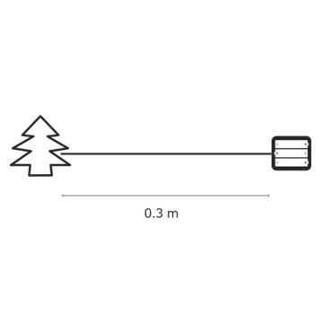 Χριστουγεννιάτικη διακόσμηση εσωτερικού χώρου IP20 XMAS 30xLED/3W/4,5V